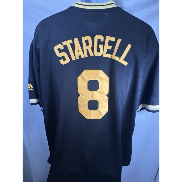 Willie Stargell Jersey Majestic Cooperstown Collection 1982 Coolbase 3XL - Picture 2 of 8